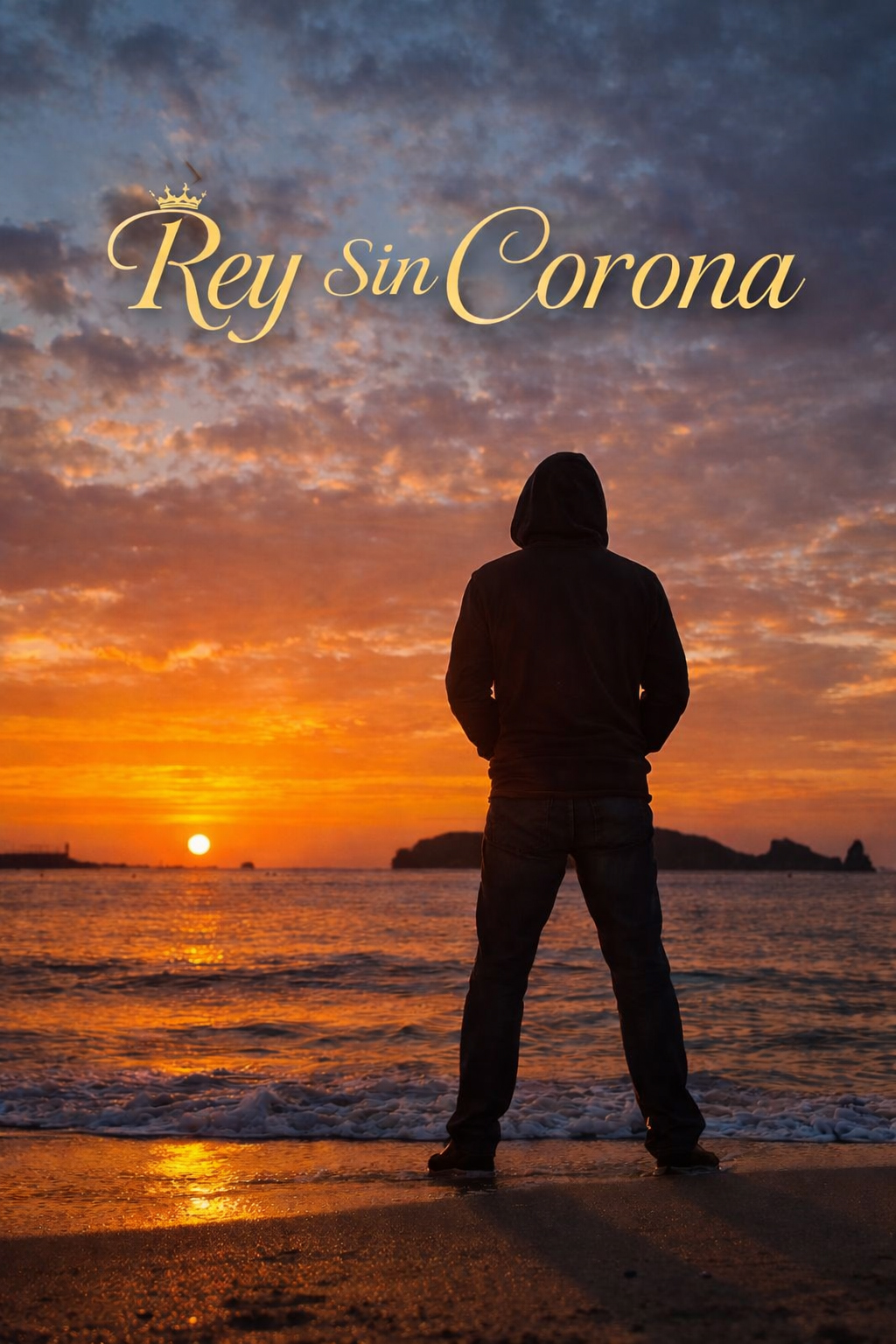 El REY SIN CORONA presentando una puesta de sol en la playa